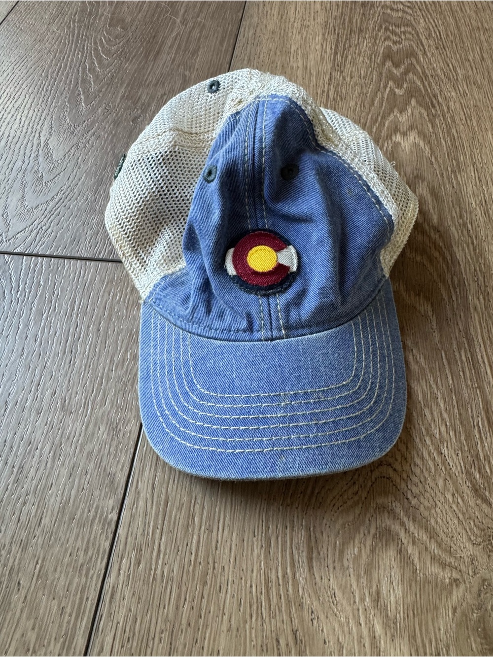 YoColorado Kids Vintage Denim C Trucker Hat